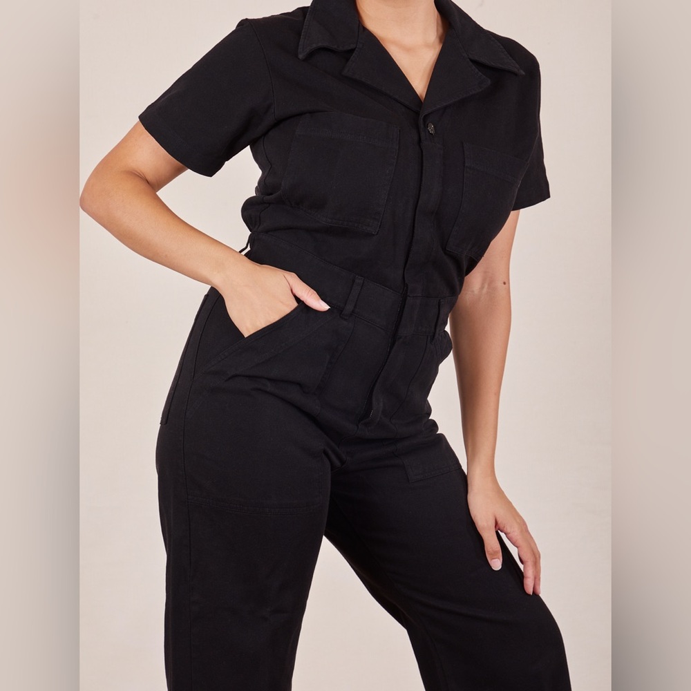 Big Bud Press SHORT SLEEVE JUMPSUIT - BASIC BLACK - Picture 4 of 8